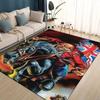 Tappeto Area Tappeto in Metallo 3D I-Iron-Maidens Grande, Tappeto per Soggiorno Camera da Letto Divano Zerbino Decorazione, Tappetino Antiscivolo per Bambini
