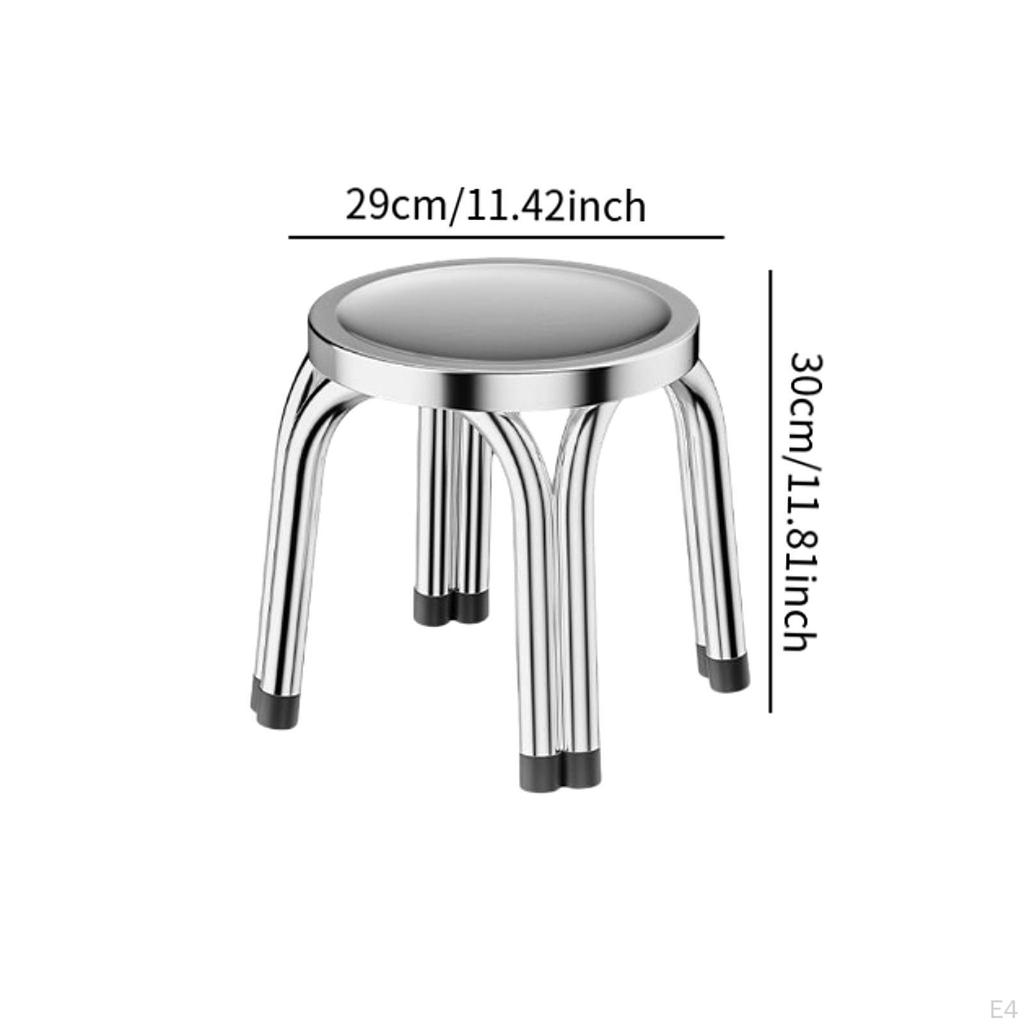 Compact Non Slip Lightweight Shoe Stool Multipurpose Chair for Bedroom Apartment Sitting