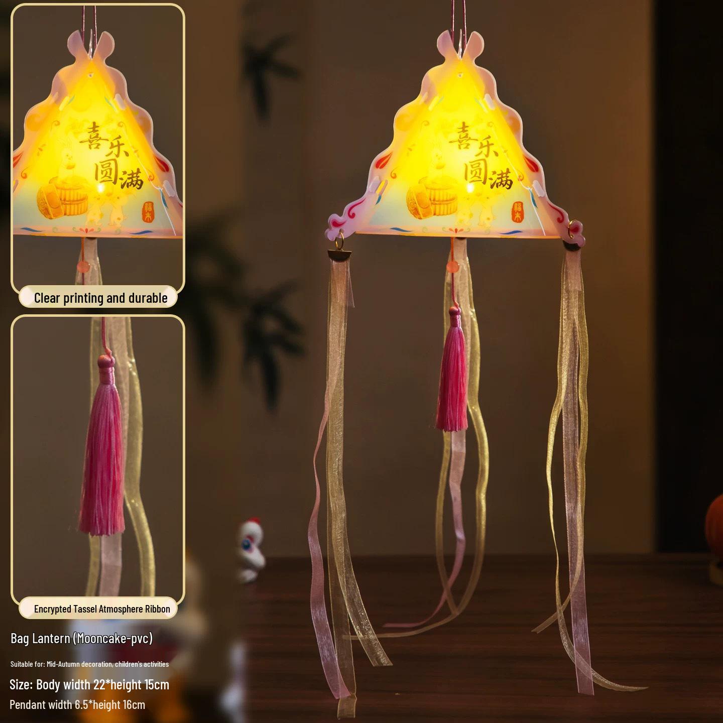 Children s DIY Luminous Rabbit and Flower Handheld Lantern for Mid-Autumn Festival