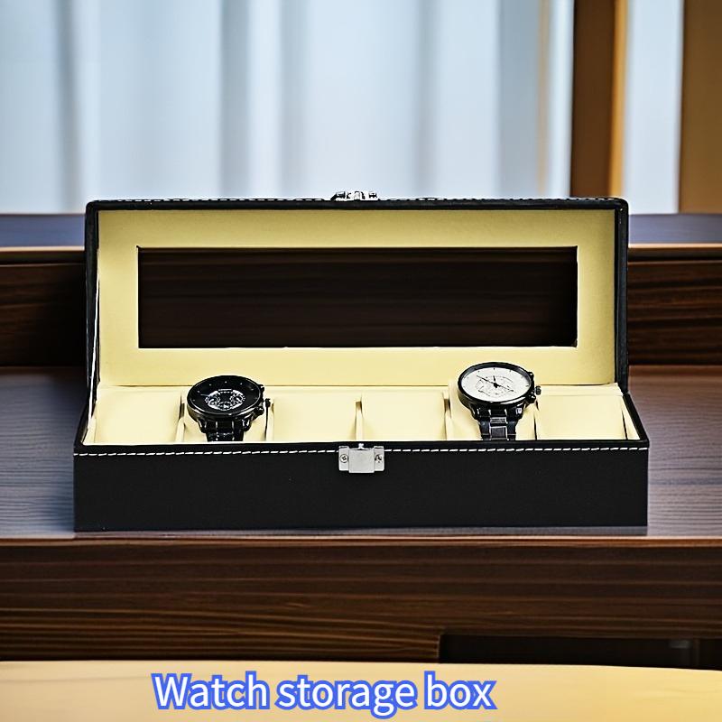 Hot Selling and Popular Watch Box, High-end Watch Storage Box for Business People, Exquisite Visual Watch Storage Box, PU Leather Dustproof