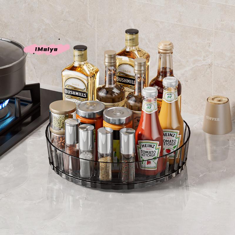 M-1Pc Rotating Spice Rack For Home Kitchens Multi-Functional Storage Tray For Seasoning Bottles And Jars, And Cosmetics