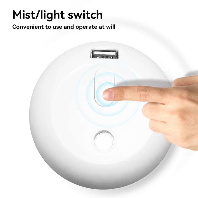 Xiaomi 220ml Mini Air Humidifier with LED Night Lamp Aromatherapy Oil Diffuser Mist Maker USB Rechargable for Car Home Office