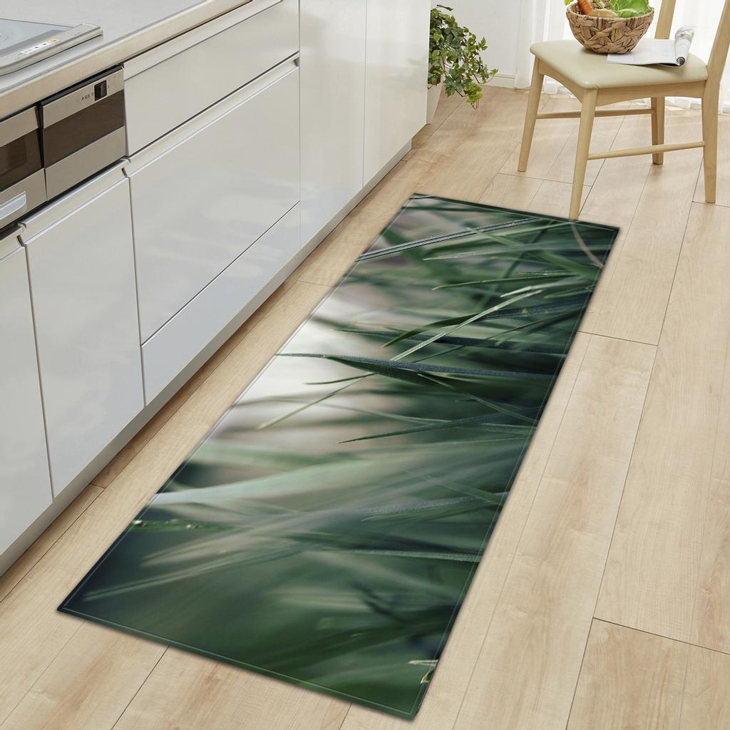 Fresh Absorbent Non-Slip Door Mat Toilet Kitchen Floor Mat Bedroom Living Room Carpet