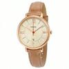 ES3487 Women's Beige Leather Analog Quartz Genuine Watch ZZ178