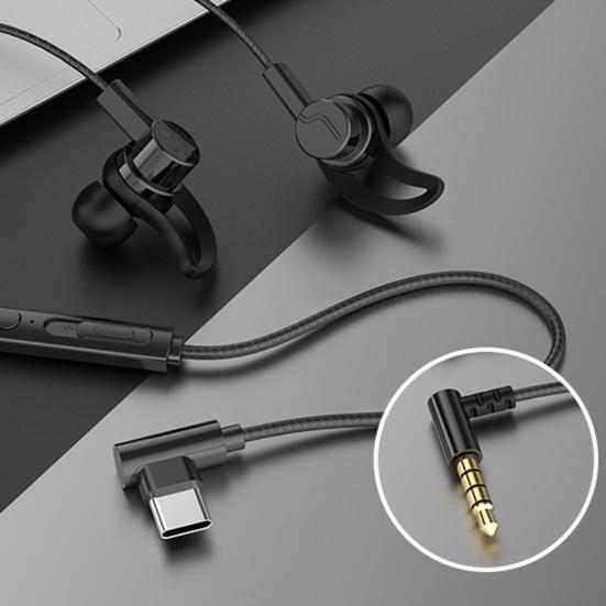 Wired Headphone with Reduction Theater Game Microphone Noise Sound HD-compatible Call No-Delay In-ear