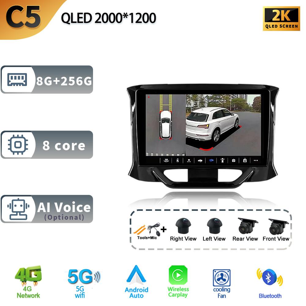 Android 13 Wireless CarPlay Auto Car Radio For LADA Xray X-ray 2015-2019 Multimedia 4G WIFI GPS Navigation Screen