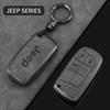 Für Jeep Zinklegierung Leder Auto Schlüsselhülle Abdeckung Schale Für Jeep Renegade Wrangler Patriot Grand Cherokee WK2 KL Compass Liberty