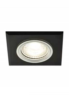 Spot Fixed Ozzo Vigo Square Glass Black Crk