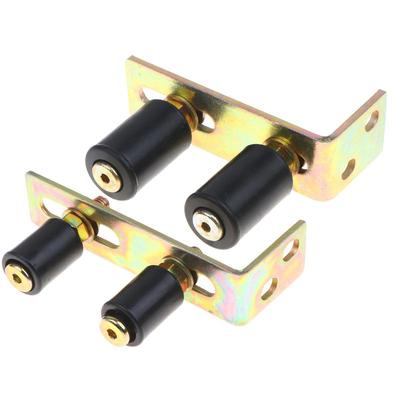 1Set Gate Rollers Sturdy Wear Resistant Convenient With L Shape Bracket For Fences Home Yard Sliding Door