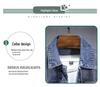 Men’s Vintage Washed Denim Jacket - Casual Spring/Autumn Versatile Top