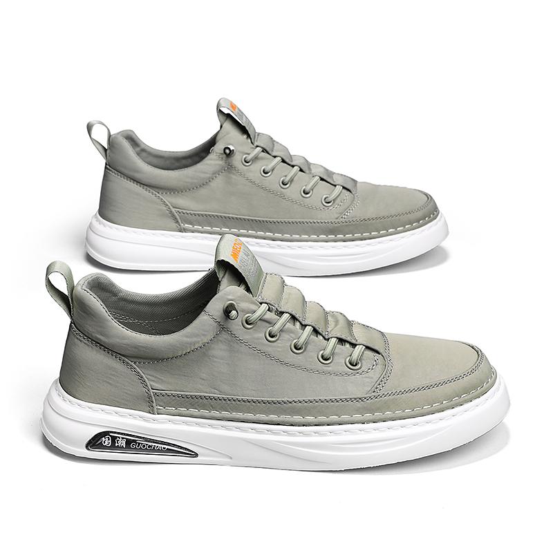 FashionLace-Up Leather Fashion Men Driving Shoes 2024 New Arrival Breathable Mens Sneakers All-match Non-Slip Men's Vulcanize Shoes