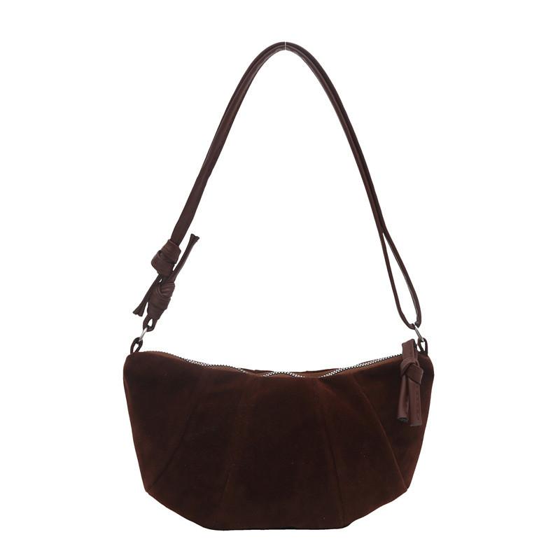 Fashionable Minimalist Women's Handbag In Black And Brown Stylish Versatile Design