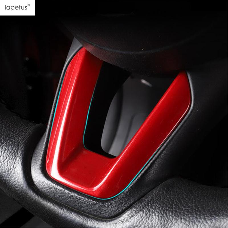 Gear Shift Panel / Dashboard AC Air Vent / Water Cup / Steering Wheel Cover Trim For Mazda CX-3 CX3 2016 - 2024 Red Accessories