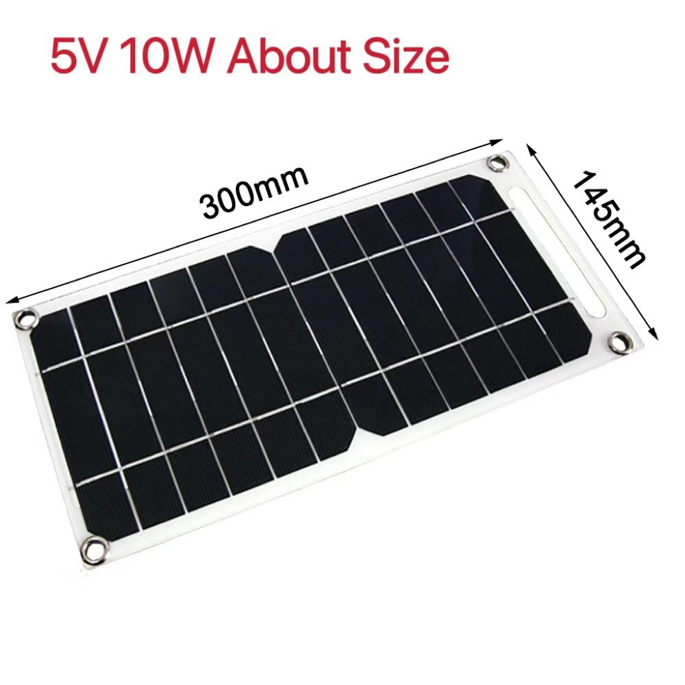 5V 5W/10W Portable Solar Panel Fast Charger Panel DIY Travelling Solar Panel Suitable for hiking, camping, etc.