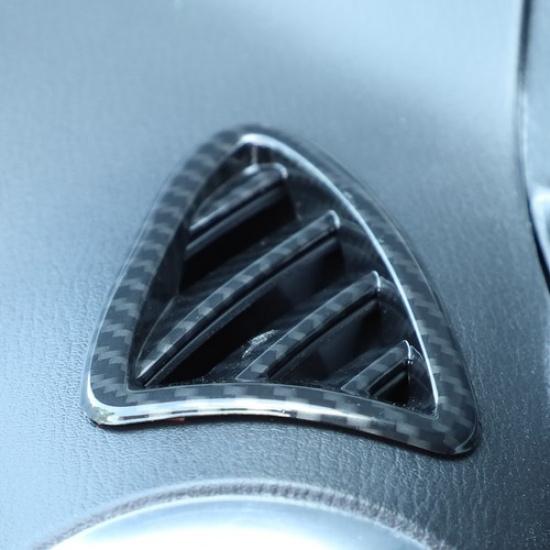 ABS Carbon Fiber Dashboard Side Air Vent Cover Trim For Mazda MX-5 2016-