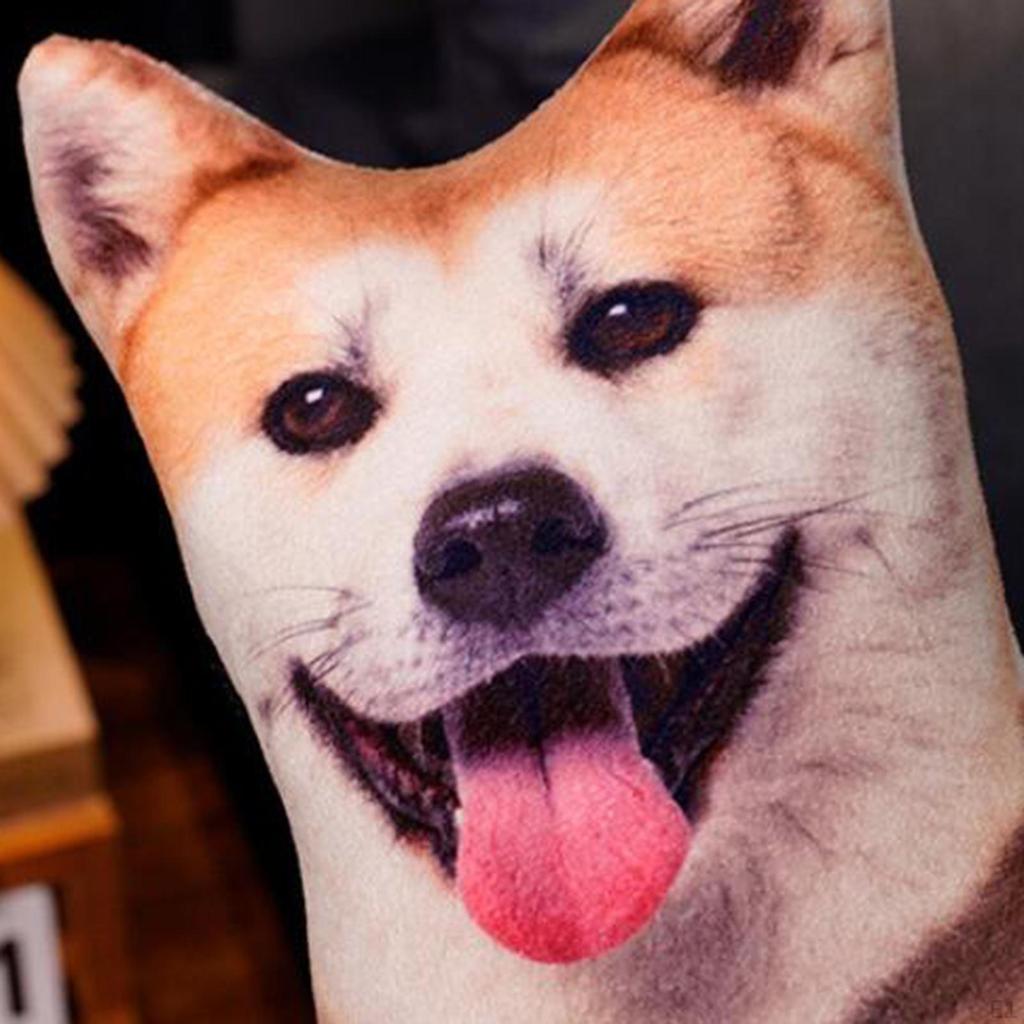 Animals Dog Pattern Plush Throw pillow case, Durable Filled with PP Decorative for Living Room