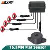 Flush Mount 4 Probe Reverse Parking Sensor Adjustable Depth Bumper Backup Radar System with Distance Alert  Aid