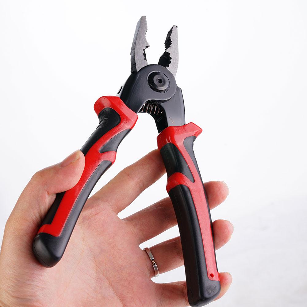 5-in-1 multi-functional head changing pliers special suit for cutting, stripping and crimping electricians