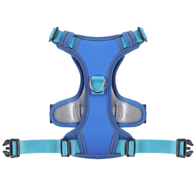 Dog Leash Explosion-proof  Large Dog Chest Strap Reflective Dog Leash Vest Type Pet Leash