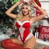 Christmas Lingerie: Sexy Bodysuit & Suspender Pajamas Set