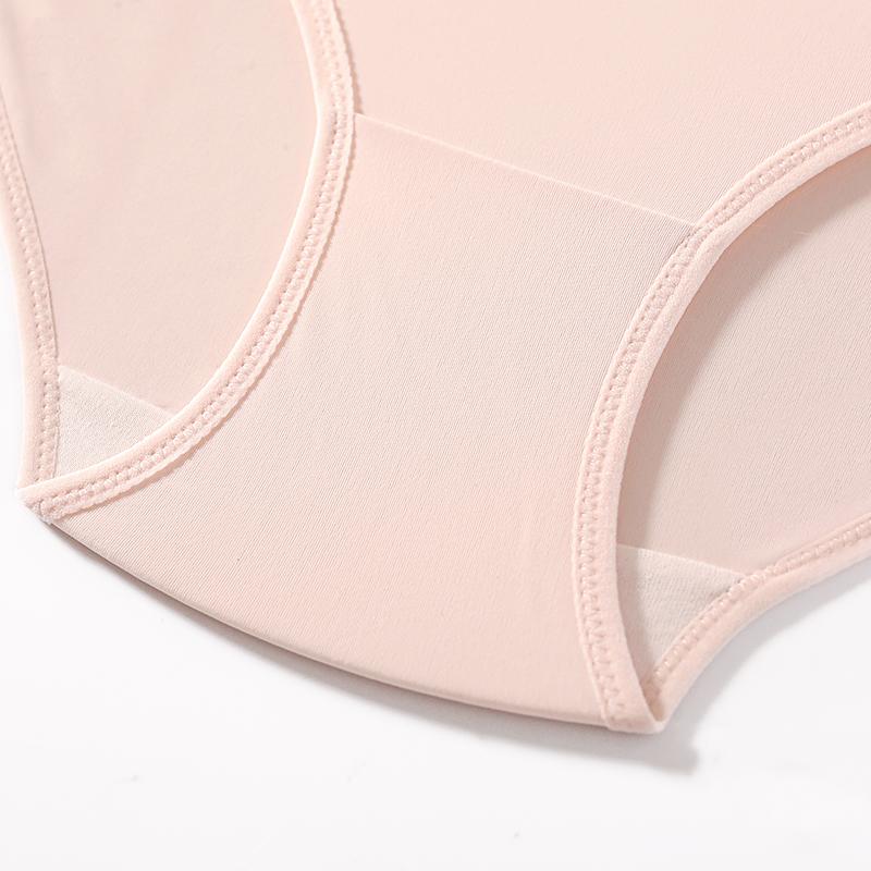 CINOON Women Sexy Low-Rise Satin Mesh Patchwork Letter Waistband Hip-Hugging Briefs Panties