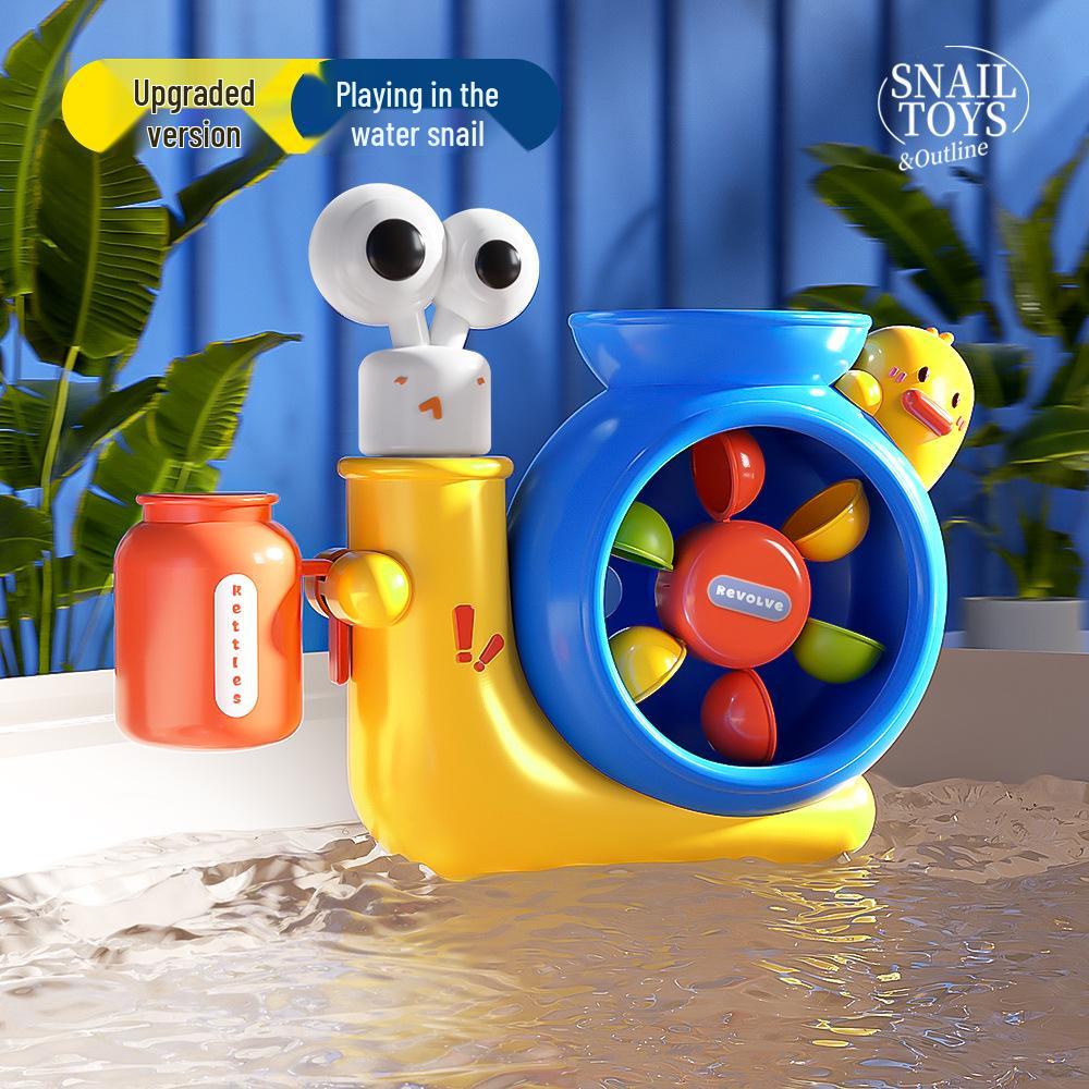 Игрушка для ванны  Водные игры улитки : Вращающееся водяное колесо с присоской для детей и младенцев