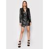 New Genuine Lambskin Leather Handmade Stylish Casual Soft Black Dress Women's