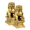 Lion Figurines, Desktop Decoration, Traditional Craft Multipurpose for , Polyresin, 2 Pcs.
