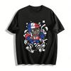 French Team No.69 Hockey Fun Cartoon Print Casual T-Shirt Pure Cotton T-shirt