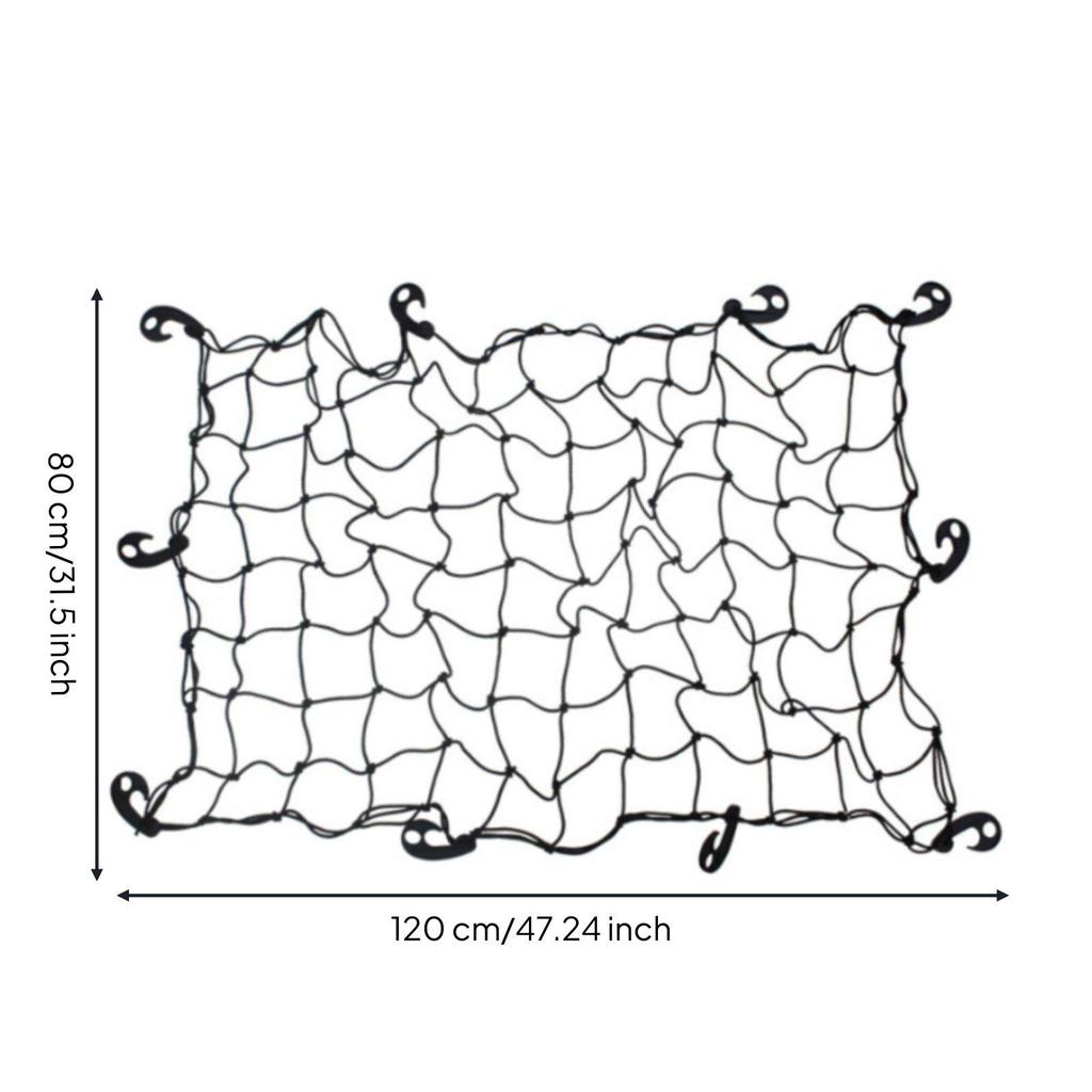 Car Roof Rack Net High-Elasticity Vehicle Mesh Organizer Easy to Install