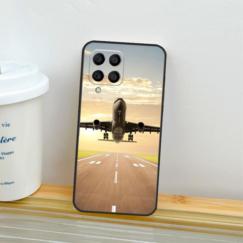 Airplane Plane Aircraft Case For Samsung Galaxy M52 M32 M12 M16 M14 M54 M13 M33 M53 M56 M36 M31 M11 M35 M55 M15 M06