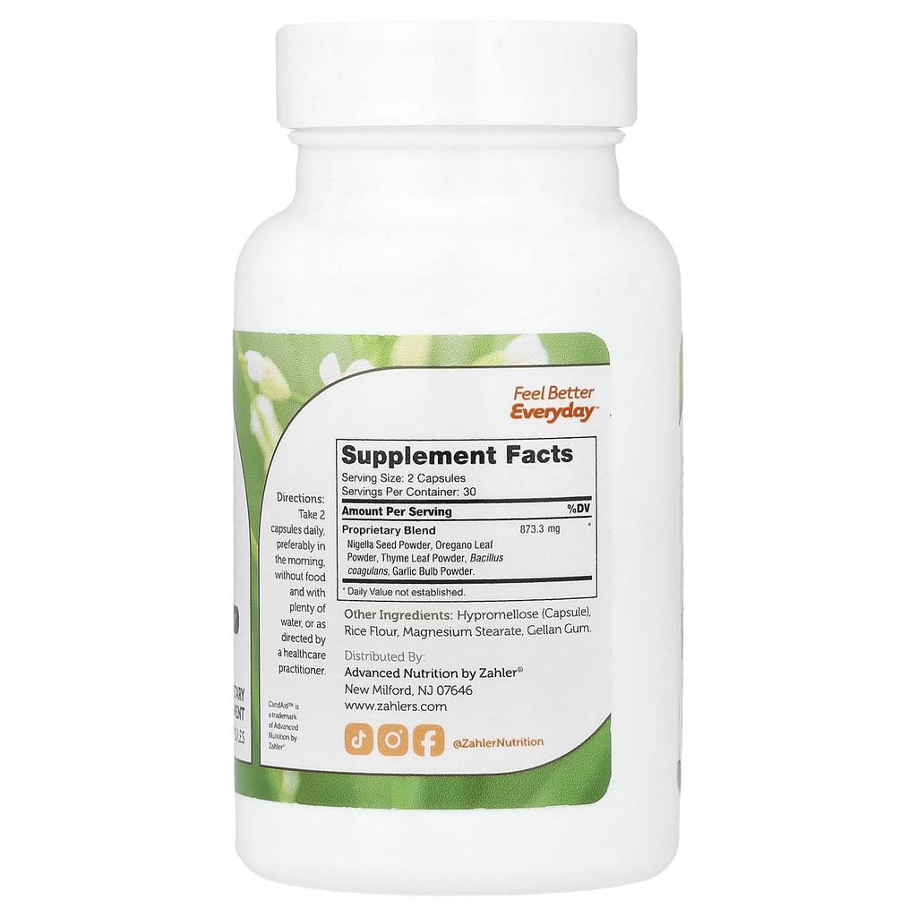 Zahler, CandAid™ Probiotic, 60 Capsules