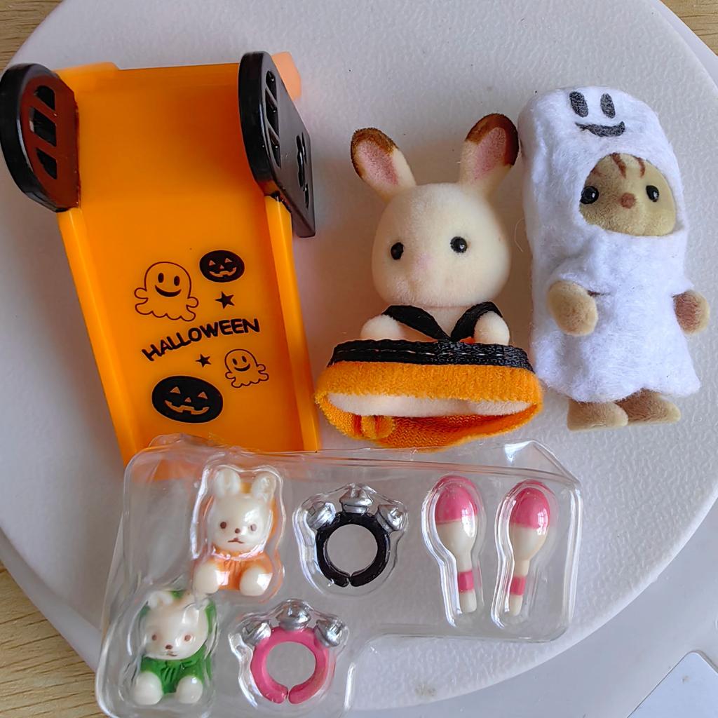 Simulation Forest Rabbit Family DIY Playset Mini Rabbit Bear Figure Toy Dolls Kids Gifts