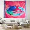 Trolls Print Tapestry, Backdrop, Easy Setup, Ideal for Bedroom, Office & Living Room, with Aesthetic Wall Hanging Decor.