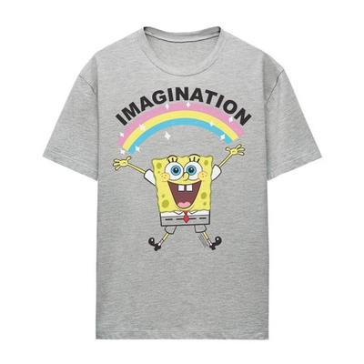 SpongeBob SquarePants Womens/Ladies Simple Imagination Heather T-Shirt
