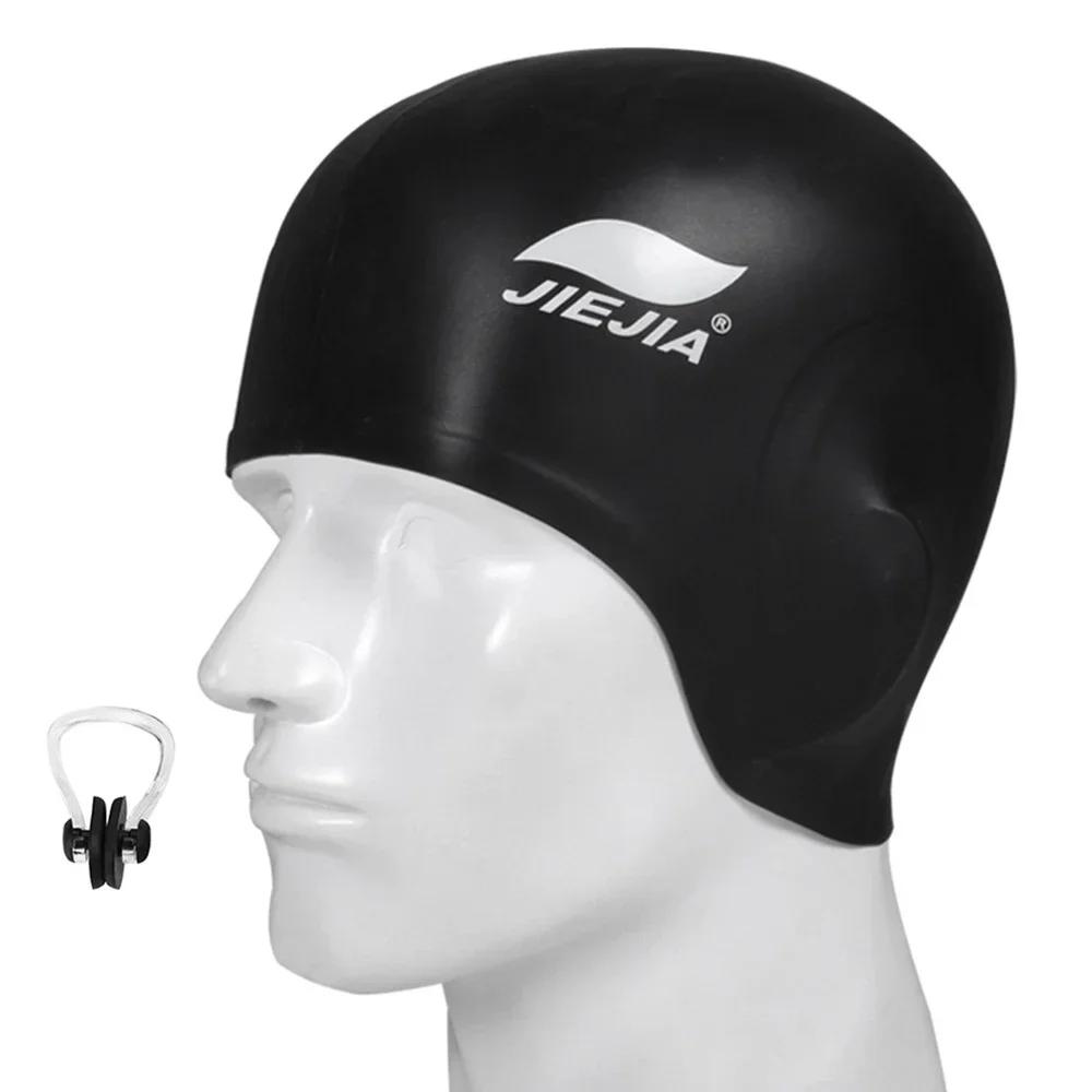 Swim Caps Ear Protection Full Silicone Swimming Cap ,universal,swimming Earmuffs
