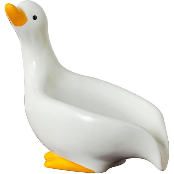 Ceramic Duck Soap Dish, Cute Animal Soap Holder, Non-Slip Shower Sponge Storage, Decorative Soap Saver, Duck-Shaped Soap Dish, Multifunctional