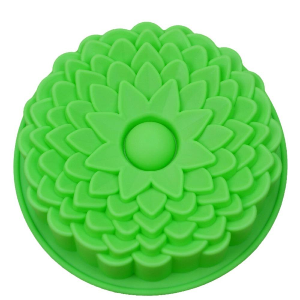 3D Shape Silicone Pastry Cake Mold DIY Baking Mousse Cake Mold 3D Shape Cake Mold  Dessert Making зелёный