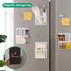 Pochette de Rangement Magnétique en PVC Étagère Latérale de Porte de Réfrigérateur Pour Réfrigérateur Micro-ondes Cuisine