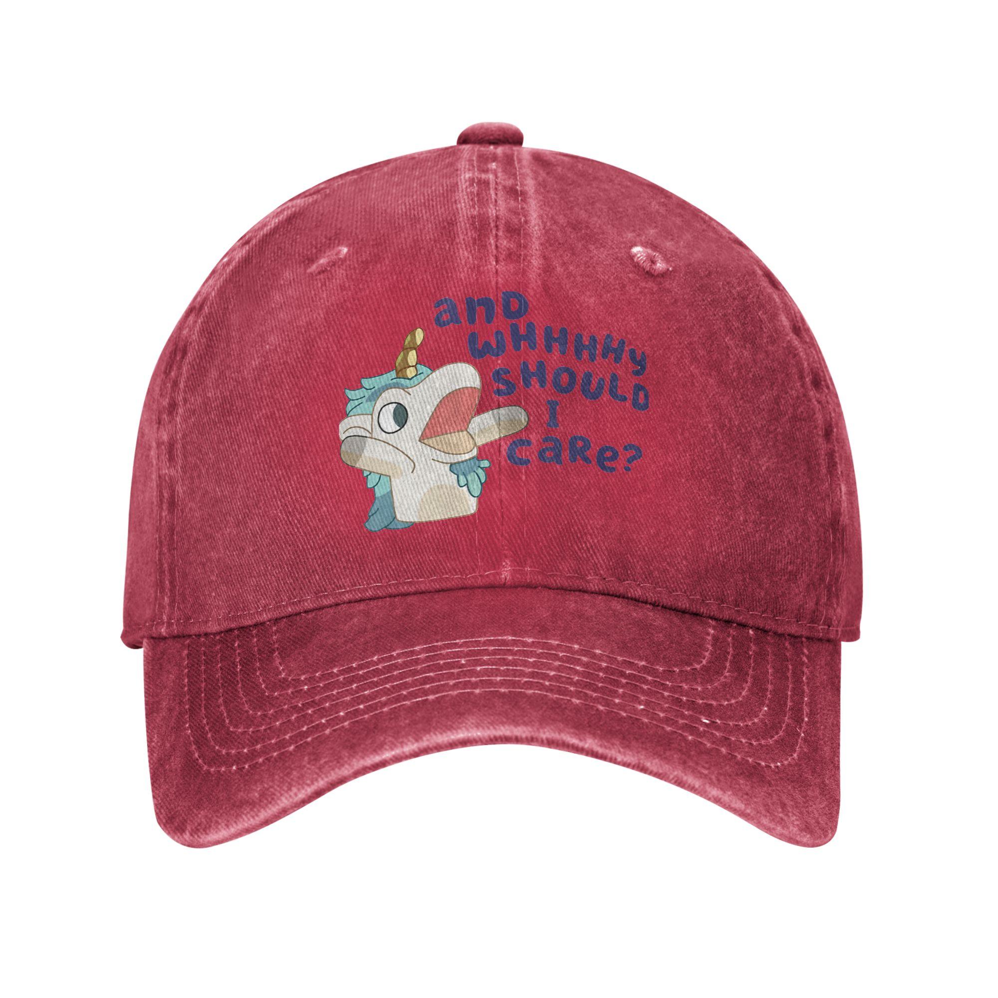 Unicorn AAAANNNDD Why Should I Care Casual Baseball Cap For Women Unisex Summer Outdoor Gym Trucker Hat Wholesale Baseball Caps One Size