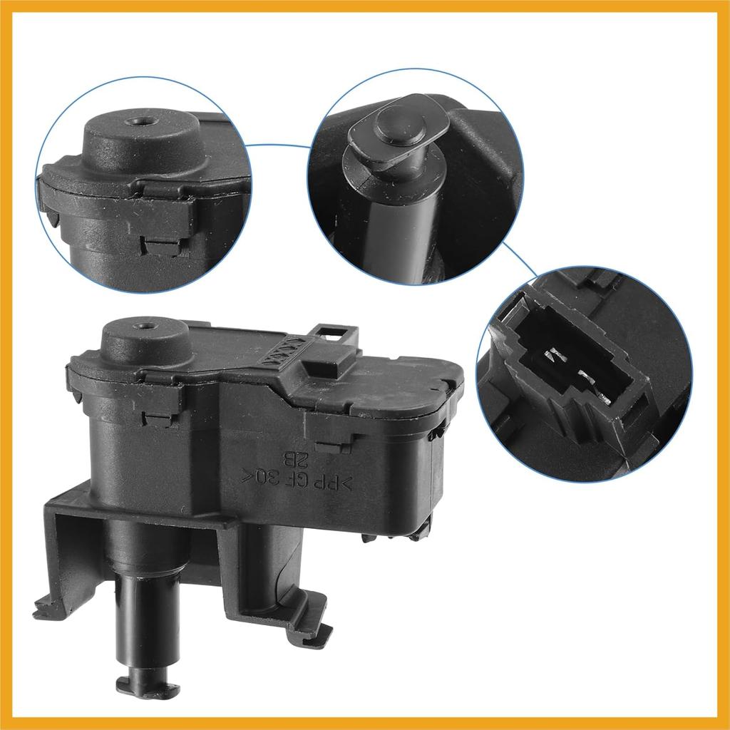 Fuel Tank Cap Door Lock Actuator Fit for Volkswagen Touareg 2011-2017 7P0810773F - Pack of 1 Black Replacement