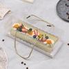 Transparent PET Swiss Roll Cake Box with Handle