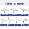 4/5 Gears  Adjustable Sofa Angle Adjuster Joint Steel Chair Hinge Jig  For Chair/Sofa