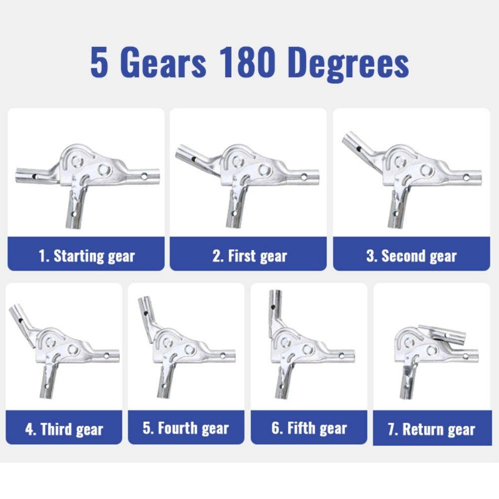 4/5 Gears  Adjustable Sofa Angle Adjuster Joint Steel Chair Hinge Jig  For Chair/Sofa