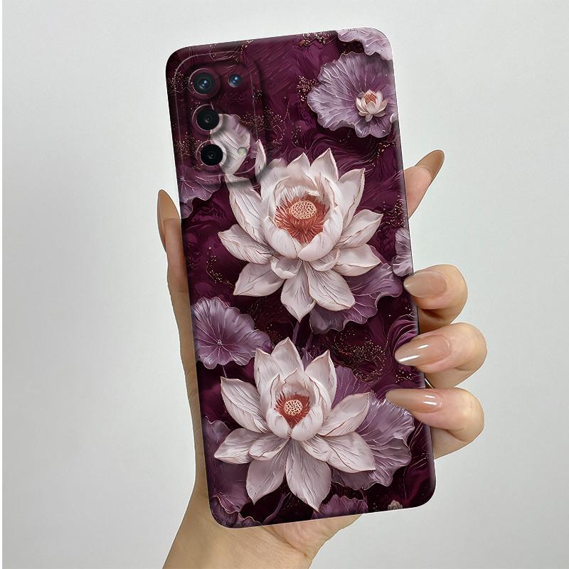 For OPPO A74 5G A54 5G Case A93 5G Capa Silicone Soft Phone Funda CPH2197 CPH2195 CPH2263 Painted Printed Protective Back Cover