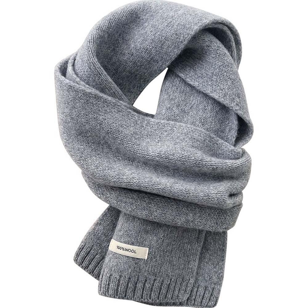 Cold-proof Knitting Wool Scarf Soft Winter Warmer Scarf Gifts Long Thickened Neckscarf  Women