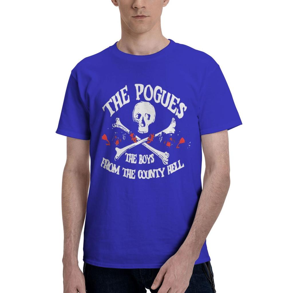 Music The Pogues Punk Band Merchandise 100 Cotton Casual Breathable Confortable Summer Football Shirts 2025 T Shirt Men