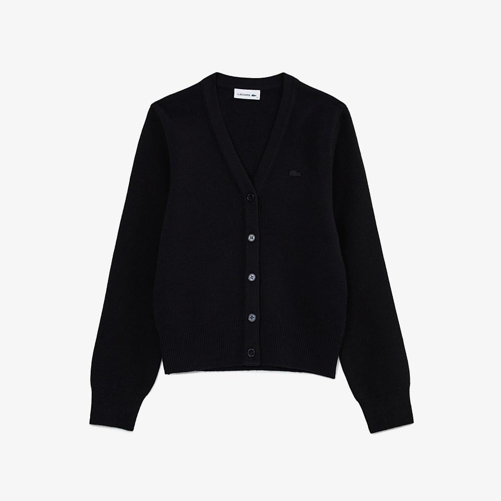 Lacoste Women's Basic V-Neck Cardigan AF209E-55N031