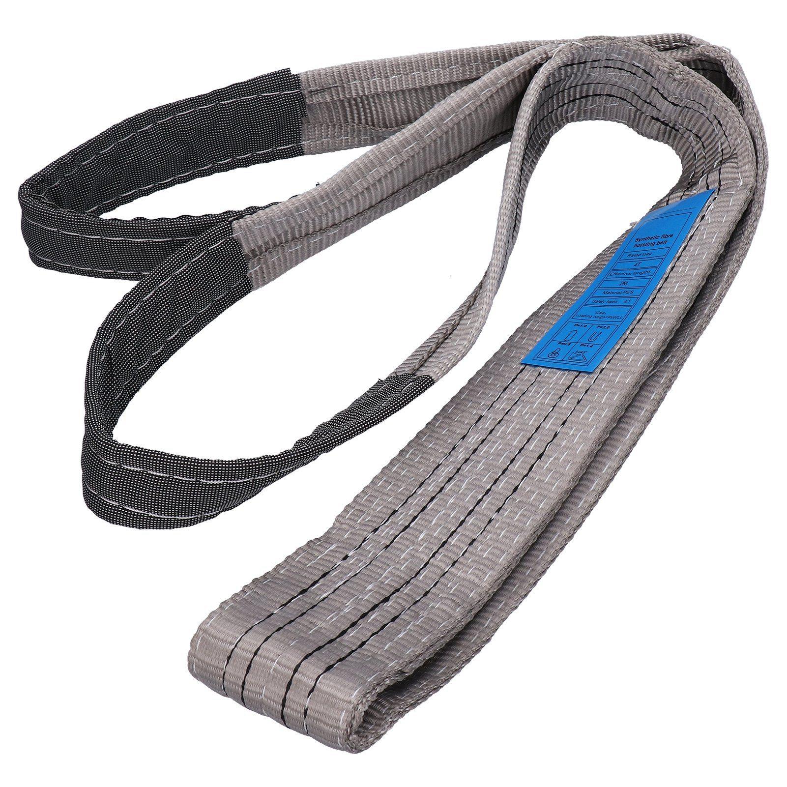Sangle de levage Sangle en toile pour palan 4T Plate Épaisse Sangle PES Haute résistance pour le transport