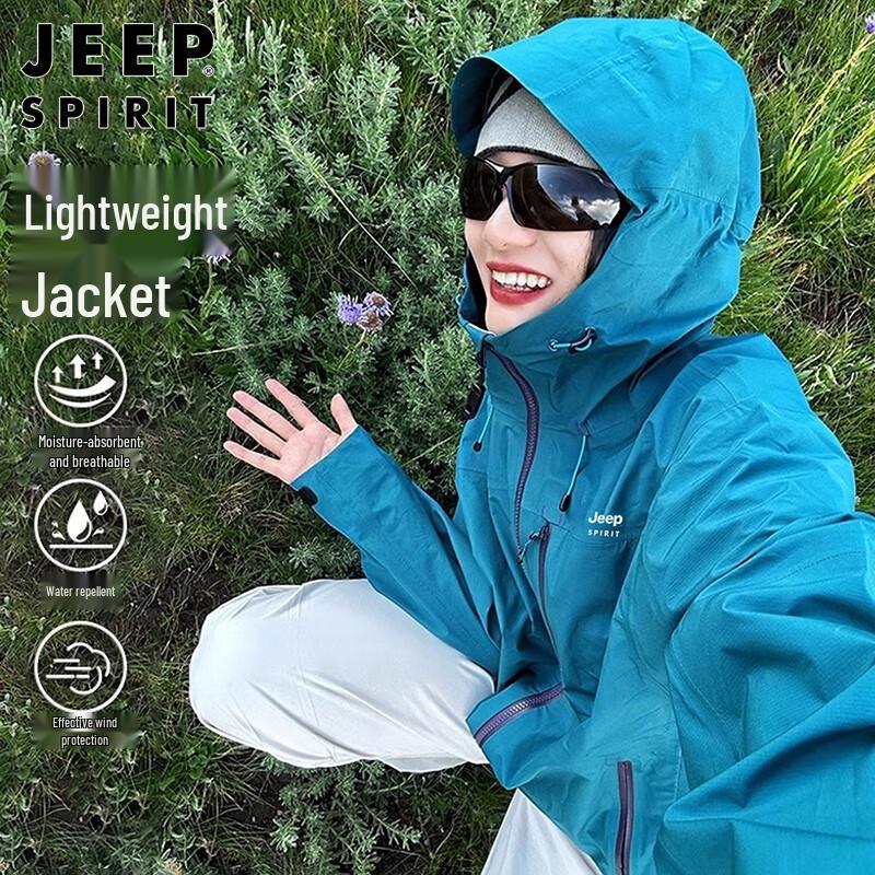 JEEP SPIRIT Unisex Outdoor Windbreaker Jacket
